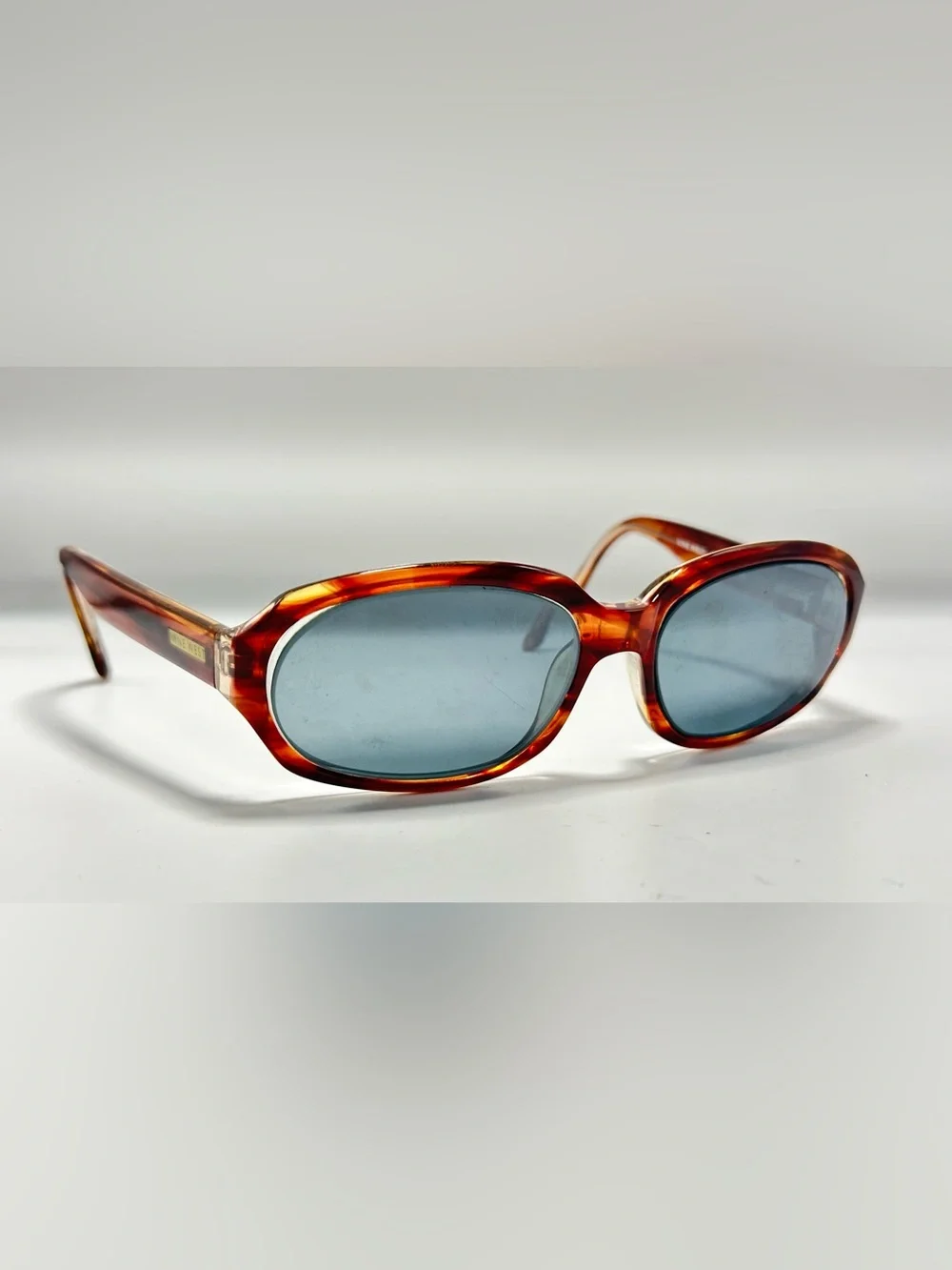 Nine West Charm/S Brown Oval Sunglasses Frames Only